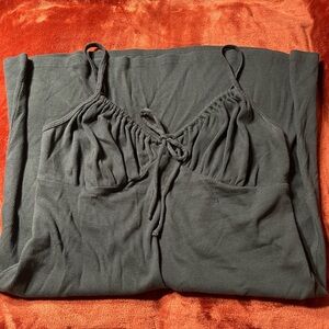 American Eagle Dark Gray Ribbed Dress